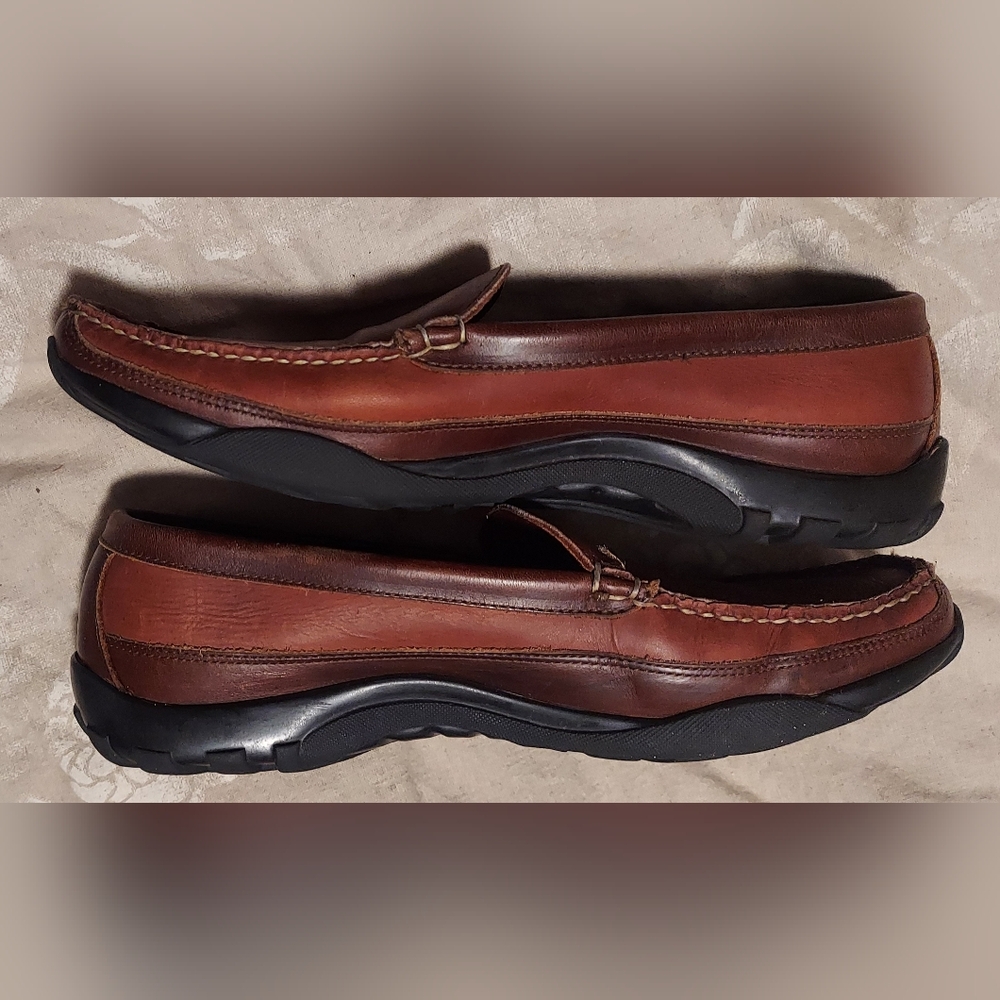 ALLEN EDMONDS BOULDER VENETIAN DRIVING MEN'S BROWN LEATHER LOAFERS SIZE 11 D - Picture 5 of 14